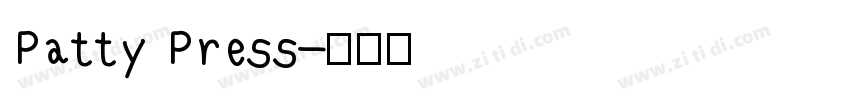 Patty Press字体转换